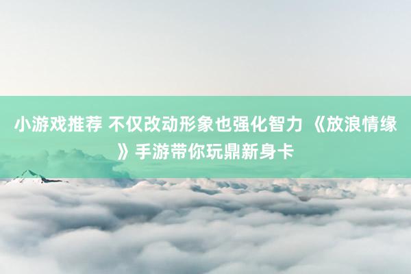 小游戏推荐 不仅改动形象也强化智力 《放浪情缘》手游带你玩鼎新身卡