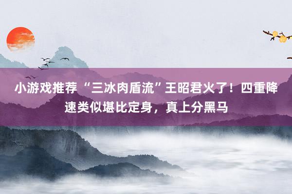 小游戏推荐 “三冰肉盾流”王昭君火了！四重降速类似堪比定身，真上分黑马